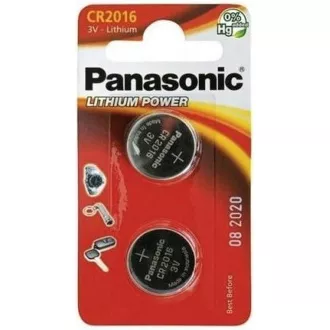 PANASONIC Lithiová baterie (knoflíková) CR-2016EL/2B 3V (Blistr 2ks) PANASONIC Lithiová baterie (knoflíková) CR-2016EL/2B 3V (Blistr 2ks)