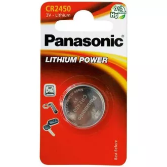 PANASONIC Lithiová baterie (knoflíková) CR-2450EL/1B 3V (Blistr 1ks) PANASONIC Lithiová baterie (knoflíková) CR-2450EL/1B 3V (Blistr 1ks)