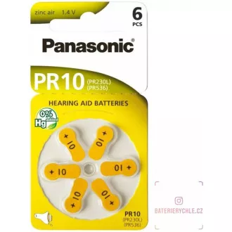 PANASONIC Zinkovzduchová baterie PR-230(10)/6LB AAA 1, 2V (Blistr 6ks) PANASONIC Zinkovzduchová baterie PR-230(10)/6LB AAA 1, 2V (Blistr 6ks)
