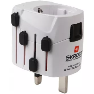SKROSS cestovní adaptér PRO, 6.3A max., uzemněný, univerzální pro celý svět SKROSS cestovní adaptér PRO, 6.3A max., uzemněný, univerzální pro celý svět