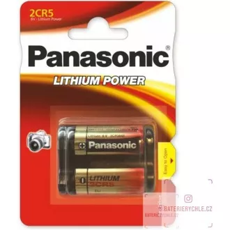 PANASONIC Lithiové - FOTO baterie 2CR-5L/1BP 6V (blistr - 1ks) PANASONIC Lithiové - FOTO baterie 2CR-5L/1BP 6V (blistr - 1ks)