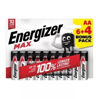 Energizer LR6/10 Max AA 6+4 zdarma Energizer LR6/10 Max AA 6+4 zdarma