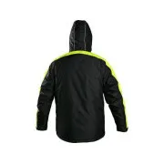 Bunda CXS BRIGHTON, zimní, pánská, černo-žlutá, vel. 4XL