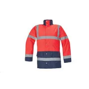 SEFTON bunda HV červená/navy 3XL
