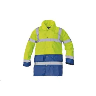 SEFTON bunda HV žlutá/royal XS SEFTON bunda HV žlutá/royal XS