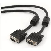 GEMBIRD Kabel VGA propojovací 1, 8m, černý (HD15M/M, dvojité stínění, feritová jádra)