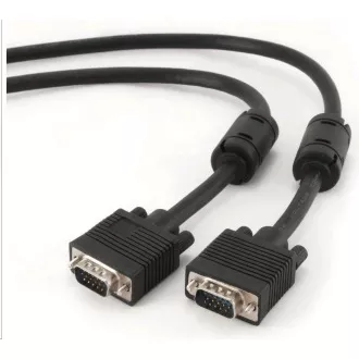 GEMBIRD Kabel VGA propojovací 1, 8m, černý (HD15M/M, dvojité stínění, feritová jádra) GEMBIRD Kabel VGA propojovací 1, 8m, černý (HD15M/M, dvojité stínění, feritová jádra)