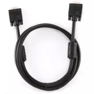 GEMBIRD Kabel VGA propojovací 1, 8m, černý (HD15M/M, dvojité stínění, feritová jádra) GEMBIRD Kabel VGA propojovací 1, 8m, černý (HD15M/M, dvojité stínění, feritová jádra)