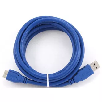 GEMBIRD Kabel USB 3.0 A-Micro B propojovací 1, 8m (modrý) GEMBIRD Kabel USB 3.0 A-Micro B propojovací 1, 8m (modrý)