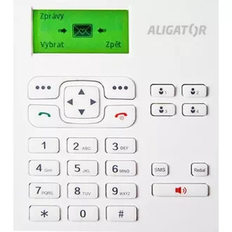 Aligator GSM stolní telefon T100, bílá