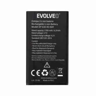 EVOLVEO originální baterie 1700 mAh pro EasyPhone XO EVOLVEO originální baterie 1700 mAh pro EasyPhone XO