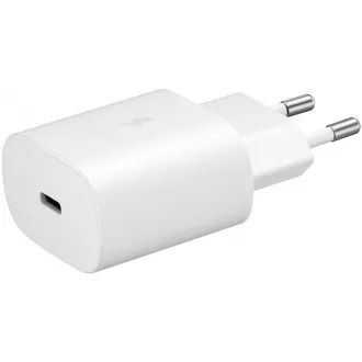 Samsung cestovní nabíječka EP-TA800XWE, Quickcharge 25W, kabel USB-C, bílá Samsung cestovní nabíječka EP-TA800XWE, Quickcharge 25W, kabel USB-C, bílá
