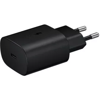 Samsung cestovní nabíječka EP-TA800NBE, Quickcharge 25W, USB-C, černá Samsung cestovní nabíječka EP-TA800NBE, Quickcharge 25W, USB-C, černá