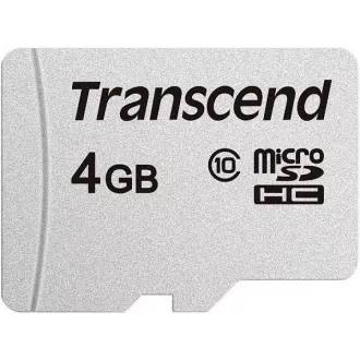 TRANSCEND MicroSDHC karta 4GB 300S, Class 10, bez adaptéru TRANSCEND MicroSDHC karta 4GB 300S, Class 10, bez adaptéru