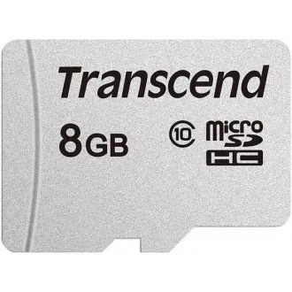TRANSCEND MicroSDHC karta 8GB 300S, Class 10, bez adaptéru