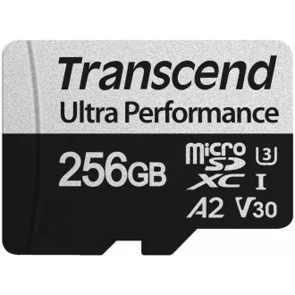 TRANSCEND MicroSDXC karta 256GB 340S, UHS-I U3 A2 Ultra Performace 160/125 MB/s TRANSCEND MicroSDXC karta 256GB 340S, UHS-I U3 A2 Ultra Performace 160/125 MB/s