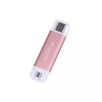 TRANSCEND Externí SSD ESD310P 2TB, External SSD, USB 10Gbps, Type C/A, růžová TRANSCEND Externí SSD ESD310P 2TB, External SSD, USB 10Gbps, Type C/A, růžová