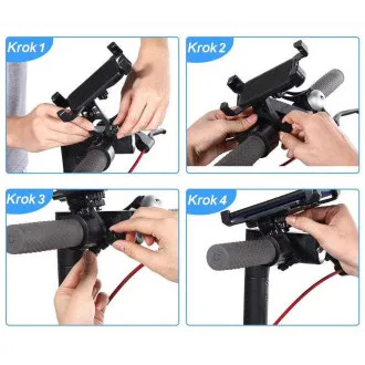 Plastový držák na telefon pro Xiaomi Scooter (Bulk) Plastový držák na telefon pro Xiaomi Scooter (Bulk)