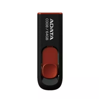 ADATA Flash Disk 64GB C008, USB 2.0 Classic, černá ADATA Flash Disk 64GB C008, USB 2.0 Classic, černá