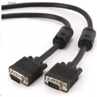GEMBIRD Kabel VGA propojovací 5m, černý (HD15M/M, dvojité stínění, feritová jádra) GEMBIRD Kabel VGA propojovací 5m, černý (HD15M/M, dvojité stínění, feritová jádra)