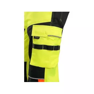 Kalhoty CXS BENSON výstražné, pánské, žluto-černé, vel. 60 Kalhoty CXS BENSON výstražné, pánské, žluto-černé, vel. 60