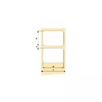 OEM samolepicí etikety 68mm x 38mm, bílý papír, cena za 2000 ks OEM samolepicí etikety 68mm x 38mm, bílý papír, cena za 2000 ks