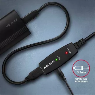 AXAGON ADR-210, USB 2.0 A-M -> A-F aktivní prodlužovací / repeater kabel, 10m