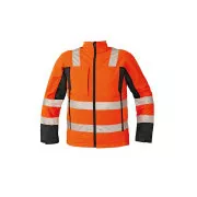 MALTON softshell. bunda HV oranžová M