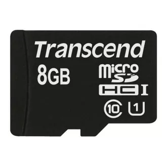 TRANSCEND MicroSDHC karta 8GB Premium, Class 10 UHS-I 300x, bez adaptéru TRANSCEND MicroSDHC karta 8GB Premium, Class 10 UHS-I 300x, bez adaptéru