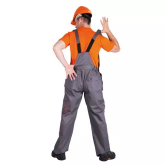 DESMAN kalhoty lacl šedá/oranžová 50 DESMAN kalhoty lacl šedá/oranžová 50