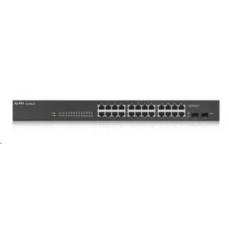 Zyxel GS1900-24 v2 26-port Gigabit Web Smart switch, 24x gigabit RJ45, 2x SFP, fanless Zyxel GS1900-24 v2 26-port Gigabit Web Smart switch, 24x gigabit RJ45, 2x SFP, fanless
