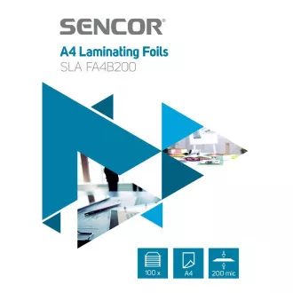 SLA FA4B200 Fólie A4 200mic 100ks SENCOR SLA FA4B200 Fólie A4 200mic 100ks SENCOR