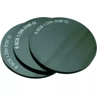 Sklo do svářečských brýlí, průměr 50 mm, tm. č. 5 Sklo do svářečských brýlí, průměr 50 mm, tm. č. 5