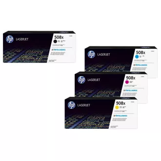 HP 508X (CF360X,CF361X,CF362X,CF363X) - toner, black + color (černý + barevný) HP 508X (CF360X,CF361X,CF362X,CF363X) - toner, black + color (černý + barevný)