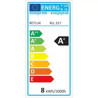RLL 317 A60 E27 PIR žárovka 8W WW RETLUX RLL 317 A60 E27 PIR žárovka 8W WW RETLUX