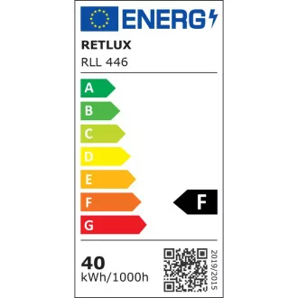 RLL 446 T120 E27 bulb 40W WW RETLUX RLL 446 T120 E27 bulb 40W WW RETLUX