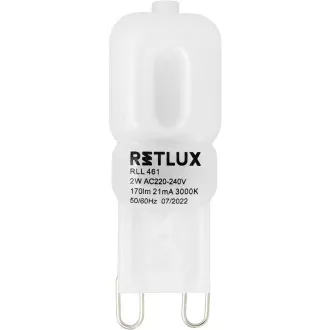 RLL 461 G9 2W LED WW RETLUX RLL 461 G9 2W LED WW RETLUX