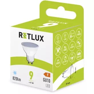 RLL 419 GU10 bulb 9W DL RETLUX RLL 419 GU10 bulb 9W DL RETLUX