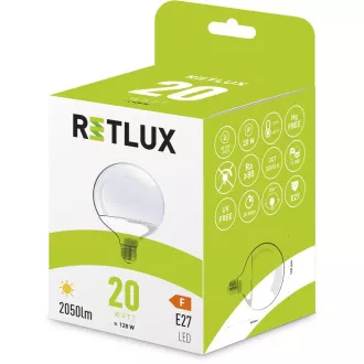RLL 467 G120 E27 bigG 20W WW RETLUX RLL 467 G120 E27 bigG 20W WW RETLUX