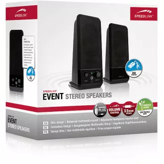 SPEED LINK reproduktory SL-8004-BK EVENT Stereo Speakers, black SPEED LINK reproduktory SL-8004-BK EVENT Stereo Speakers, black