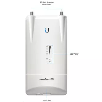 UBNT airMAX Rocket5 AC Lite [Client/AP/Repeater, 5GHz, 802.11ac, 27dBm, 2xRSMA]