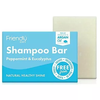 Friendly Soap Přírodní mýdlo na vlasy máta a eukalyptus 95 g Friendly Soap Přírodní mýdlo na vlasy máta a eukalyptus 95 g