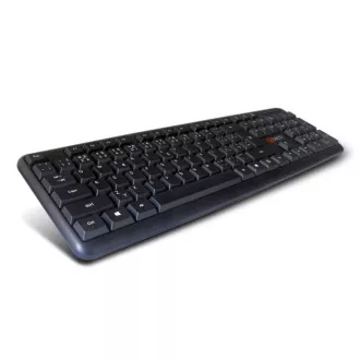 C-TECH klávesnice KB-102 PS/2, slim, black, CZ/SK C-TECH klávesnice KB-102 PS/2, slim, black, CZ/SK