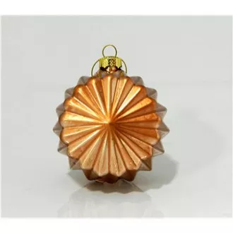 Eurolamp Vánoční ozdoby skleněné polygonální v barvě bronzu, 8 cm, set 4 ks Eurolamp Vánoční ozdoby skleněné polygonální v barvě bronzu, 8 cm, set 4 ks