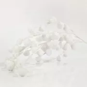 Eurolamp Vánoční dekorace bílá větvička, 105 cm, 1 ks