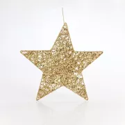 Eurolamp Závěsná hvězda, zlatá, 45 cm