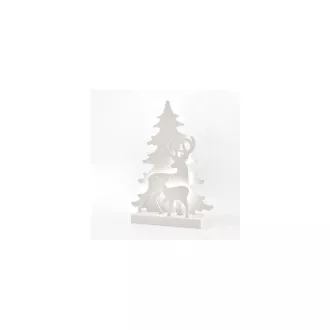Eurolamp Stolní dekorace se stromkem a s jeleny, 11 LED, na baterie, 29 x 8 x 40,5 cm, 1 ks Eurolamp Stolní dekorace se stromkem a s jeleny, 11 LED, na baterie, 29 x 8 x 40,5 cm, 1 ks