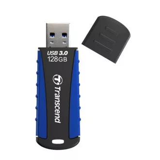 TRANSCEND Flash Disk 128GB JetFlash®810, USB 3.0 (voděodolný, nárazuvzdorný) (R:90/W:40 MB/s) černá/modrá TRANSCEND Flash Disk 128GB JetFlash®810, USB 3.0 (voděodolný, nárazuvzdorný) (R:90/W:40 MB/s) černá/modrá