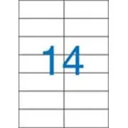 Etikety 105x42,4mm 2řadé 14etiket na archu 100listů Victoria