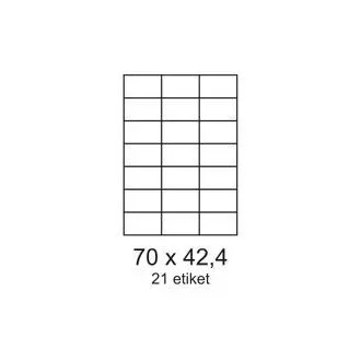 Etikety 70x42,3mm 21etiket na archu 100listů Smartline Etikety 70x42,3mm 21etiket na archu 100listů Smartline